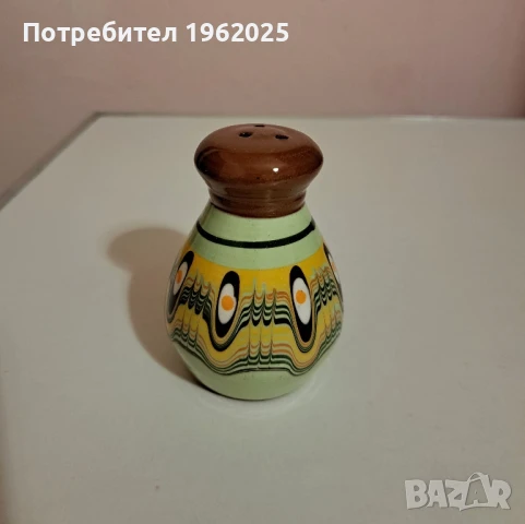 Автентични Керамични съдове - Гърне, Кана ,Свещник и Пепелник, снимка 8 - Градински мебели, декорация  - 36739493