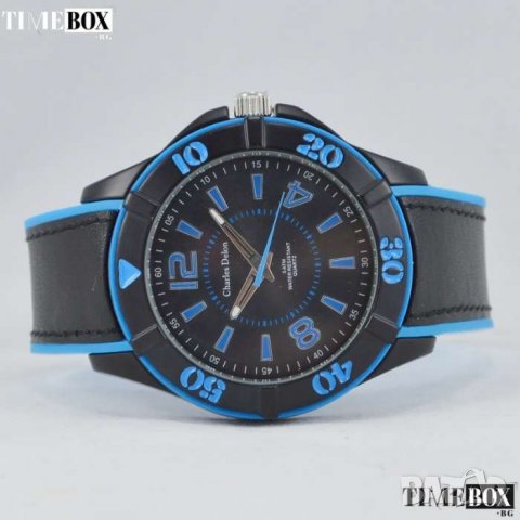CHARLES DELON Blue Sport 5ATM 5688 GMBL. Нов мъжки часовник, снимка 4 - Мъжки - 30493774