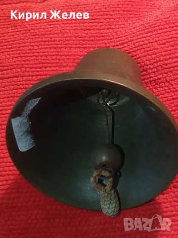 СТАРА МАЛКА ДЕКОРАТИВНА БРОНЗИРАНА МЕДНА КАМБАНКА 44866, снимка 12 - Други ценни предмети - 46774485