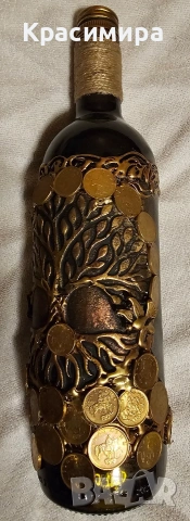 Арт бутилка "Дървото на живота ", снимка 2 - Декорация за дома - 54225540