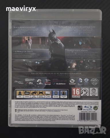 Batman: Arkham Origins за PS3, снимка 2 - Игри за PlayStation - 52379768