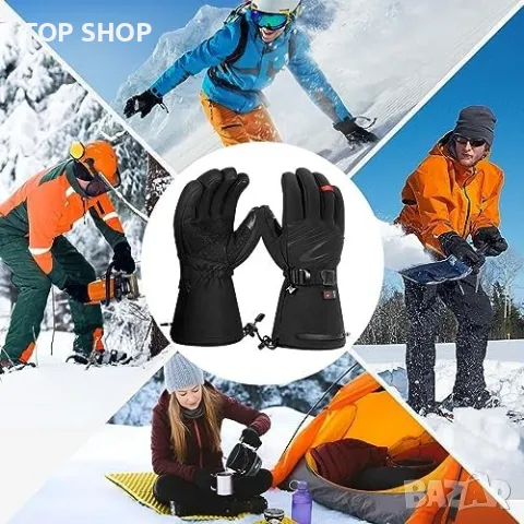 Нови Отопляеми Акумулаторни нагреваеми Термични Водоустойчиви ръкавици, снимка 4 - Ръкавици - 49309115