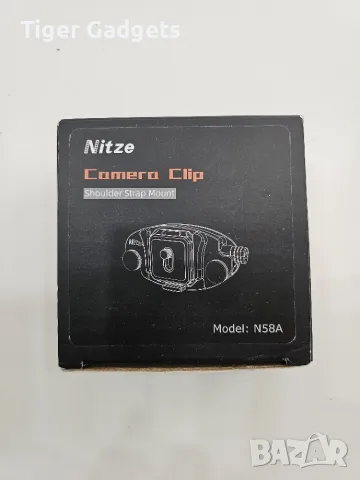 Nitze N58A Camera Backpack Clip – алуминиев щипка за фотоапарат с Arca-Swiss плочка