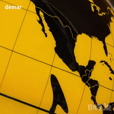 Suck UK Усмихнат глобус, Усмихнат декор за бюро, Глобус за деца, Жълто, снимка 5 - Други - 49115284