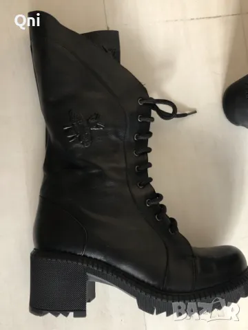 Нови боти естествено кожа № 39, снимка 6 - Дамски боти - 48062395