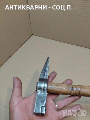 Соц Стар Чисто Нов Каменоделски Чук 0.750кг. НОМЕР 1710., снимка 9 - Антикварни и старинни предмети - 54233727