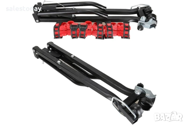 Стойка за велосипед, багажник, Тройна/Двоен стойка за теглич, Черен, снимка 8 - Аксесоари и консумативи - 34758636