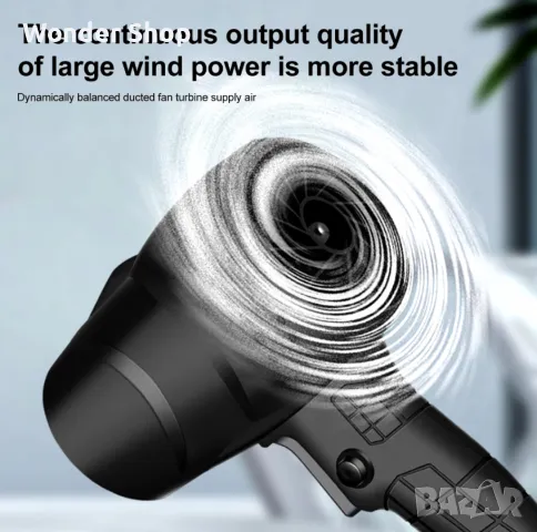 Мощен струен вентилатор – преносимо сушене и почистване с турбо скорост. ✨, снимка 2 - Вентилатори - 47889227