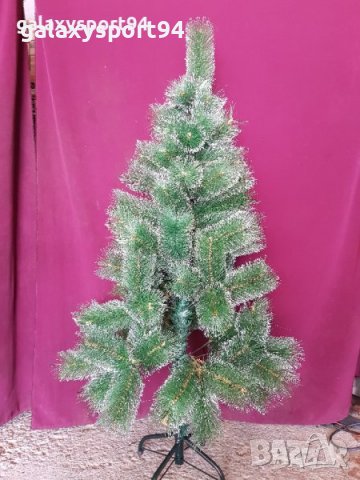 Елха заснежена 150см с Метална Стойка коледна Елха