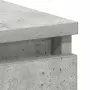 vidaXL Бюро, бетонно сиво, 90x45x76 см, инженерно дърво, снимка 9