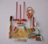 Стари играчки, комплект за почистване за кукленска къща, снимка 1 - Други ценни предмети - 44767807