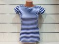 Нова дамска класическа моряшка тениска на райе, снимка 5