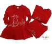 Детска Червена рокля 🐈‍⬛, снимка 1 - Бебешки рокли - 35139389
