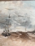 картина миниатюра морски пейзаж, снимка 4