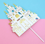 Бял замъкДворец палат картонен топер за торта украса декор, снимка 1 - Други - 36553468
