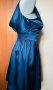 Парти рокля в синьо, от сатен👗❤️XS,S❤️👗арт.3015, снимка 3