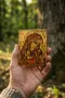 Дървена икона Света Богородица Елеуса (Умиление) – Ръчна изработка, снимка 3