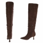Дамски велурени ботуши над коляното, 3цвята , снимка 17