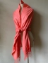 Коралово розов шал от 100 % кашмир, снимка 7