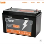 LiFePO4 батерия PowMr 100Ah 12.8V – 6000+ цикъла, BMS защита, снимка 1