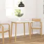 vidaXL трапезна маса естествено масивно дърво гума, снимка 3