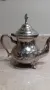 Посребрен месингов чайник, снимка 1