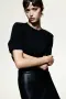 Черна кожена поличка H&M, снимка 4