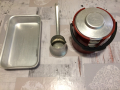 Алуминиеви съдове от соца нови - комплект за пренасяне на храна, тава и джезве, снимка 1 - Съдове за готвене - 39656261