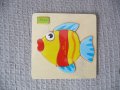 Дървен пъзел рибка за най-малките играчка риба Немо Дори , снимка 1 - Игри и пъзели - 31086048