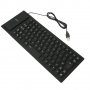Клавиатура, силиконова, устойчива на заливане, прах и удари, USB Черна - код 0081, снимка 6