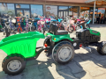 PILSAN зелен детски трактор ACTIVE с ремарке