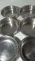 Лот 9 метални купи без дръжки, снимка 4