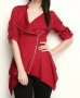 Асиметрично дамско сако в червено You Too - XL, снимка 1