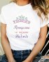 Дамска тениска за имен ден  с печат, снимка 4