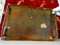 Масивен меден поднос с дръжки 1.2 кг. , снимка 3