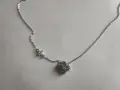сребърно колие с дтелина, снимка 1