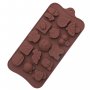 407 Силиконова форма за коледни шоколадови и желирани бонбони, снимка 2