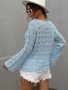 Дамски свободен пуловер с кръгло деколте, 3цвята - 023, снимка 6