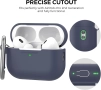 Силиконов калъф за AirPods Pro 2 с LED индикатор и карабинер, снимка 4