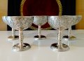 Посребрен сервиз чаши за вино,шампанско 2 бр. , снимка 10