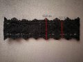 Черен колан/корсет за талия от дантела, еко кожа и ластик, снимка 3