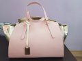 Златно-розова кожена чанта, снимка 1 - Чанти - 35238456