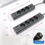 Многофункционален разклонител с USB портове и супер защита от претоварване, снимка 4