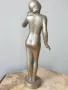 Съветска руска скулптура/метална фигура на гола жена/еротика/статуетка 30см-1кг, снимка 2