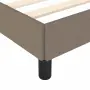 vidaXL Рамка за легло без матрак, таупе, 90x190 см, плат, снимка 7