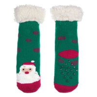 Светещи детски коледни чорапи, Дядо Коледа, 27-38н, снимка 2 - Чорапи - 42778530
