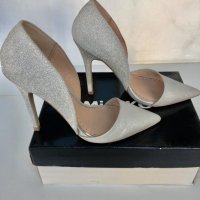 Нови сребристи обувки Miss KG номер 37, снимка 6 - Дамски обувки на ток - 37441764