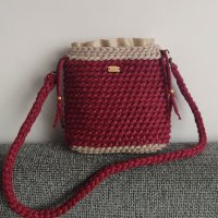 Дамски плетени чанти, ръчно изработени, модерна визия, снимка 12 - Чанти - 34899131