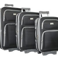 Текстилни куфари в три размера, шест цвята, голям, среден и малък КОД: Г3, снимка 2 - Куфари - 26675802