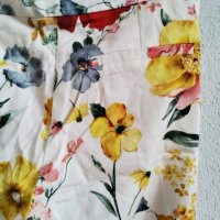 Сет прав памучен панталон + блуза от вискоза със същия десен, снимка 2 - Панталони - 37751380